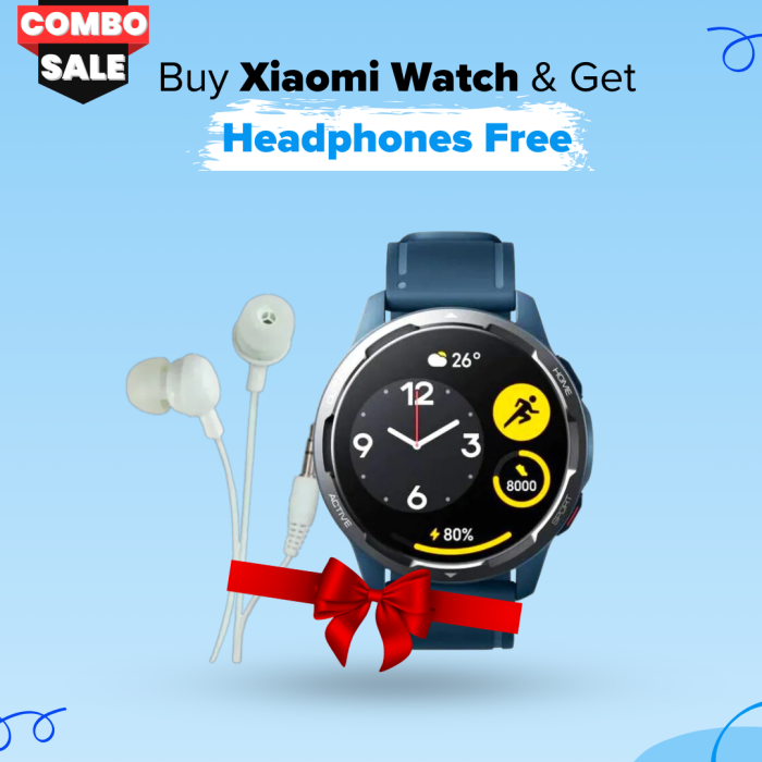 Xiaomi Activity Tracker S1 Active GLOcean Blue & Xiaomi inEar