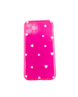 Liquid Silicone Case With Heart For iPhone