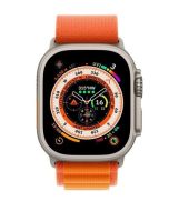 Apple Watch Ultra 49mm Titanium Case Orange Alpine Loop