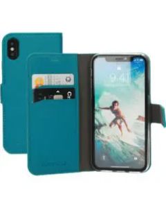 Mobiparts Saffiano Wallet Case Apple iPhone X / XS Turquoise
